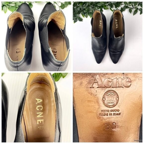 Acne Studios Alma Black Ankle Boot 7.5 - Picture 7 of 13